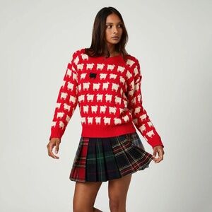 WARM & WONDERFUL WOMEN'S FITTED "DIANA EDITION" COTTON SHEEP SWEATER